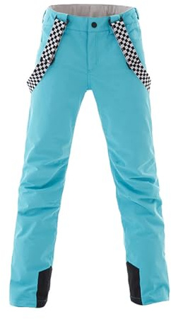 Skihose Damen Wasserdichte Professionelle Schneehose Winddichte Hosenträgerhose Winter Outdoor Regenhose Warme Wanderhose Snowboard Softshellhose mit abnehmbaren Trägern Overall & Schneefang Blue M