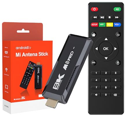 TV Stick 4k Smart Chiave Google TV con Chromecast e HDCP 2, WiFi, Bluetooth, Youtube, Prime Video. Fino a 4K HDR10,CEC (1+8G)