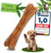 Wünschwas Kauspielzeug für Hunde – 100% Olivenholz Holzknochen, natürliches Kauholz für Zahnpflege, geeignet für mittelgroße Hunde 20x3.5 cm. M 1 Stück
