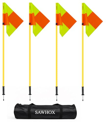 4PCS Soccer Corner Flags, Yellow