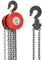 Handkettenzug mit Schwerlasthaken DEWINNER, robust, Seilwinde, 2 Tonnen, 6 m max. Hubkraft, Rot