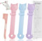 4 Pcs Cat Feed Spoon, Strip Happy Spoons, Cat Treat Squeeze Spoons Dispenser, Multi-Functional Liquid Snack Feeders, Pet Feeding Spoon for Cats, Pet Food Feeder for Wet Food, Liquid Snacks and Water