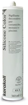 Kerakoll SILICONE COLOR KK4 sigillante decorativo piastrelle ceramiche mosaici e piscine 310 ML