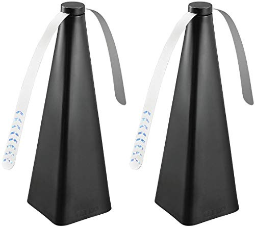 Treva Bug Fan Fly Deterrent with Holographic Blades to Clear Bugs, Mosquitoes, and Flies, Battery Powered Fly Fan 2 Pack