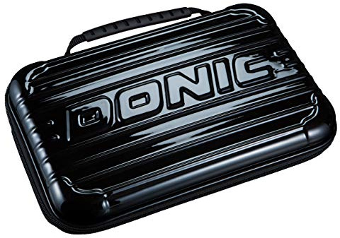Donic Tischtennis Schlägerkoffer Hardcase - in 2 Farbvarianten (schwarz)