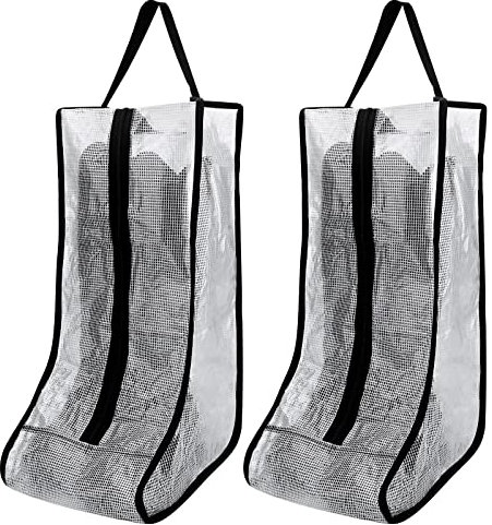 2 Paar Tragbare Stiefeltasche mit Griff, Gukasxi Staubdicht und wasserdicht Schuhtasche Stiefel-Organizer Schutztasche Schuhsack für Zuhause und Reisen