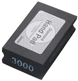 Boxonly Diamond Sanding Blocks 3000 Grit Diamond Hand Polishing Pad Electroplated Polishing Hand Pads Hand-Held Sanding Block For Stone,Ceramic,Glass