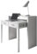 habeig Regal-Schreibtisch Schreibtisch + Kommode in einem, ausziehbar, 99x88x36/66cm, ausziehbar (Weiß/Weiß) 04582