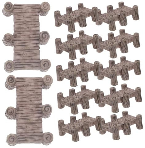 HANABASS 12 Pièces Ornements de Micro Paysage - Décoration Jardin Miniature - Pont résine Miniature - Pont Miniature résine modèle de Pont de bonsaï Miniature Ornements de Statue de Pont