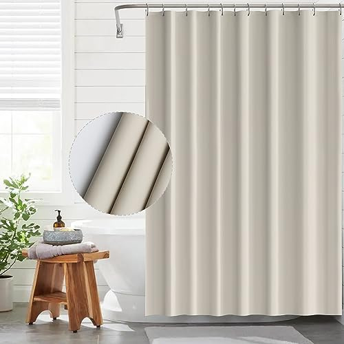 Funria Tenda da Doccia Impermeabile con Ganci, Resistente Alle Muffe, Antibatterico, Facile da Pulire, Tenda per la Doccia Lavabili per il Bagno, Dimensioni 180 x 200cm