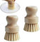 2 pennelli per verdure, rotondi, in legno, per champignon