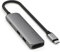 SATECHI Hub USB C 4 en 1 Slim Plus, Adaptador Multipuerto con HDMI 4K 60Hz, 100W Carga PD, 2X Puertos de Datos USB-A, para MacBook, Windows y Dispositivos Tipo C – Gris Espacial