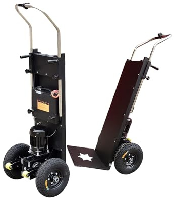 Carro elevador eléctrico carretilla de carga con capacidad de carga de 500 kg, batería desmontable de 1500 W 48 V/18 Ah, fácil de subir y bajar las escaleras, fácil de transportar y usar