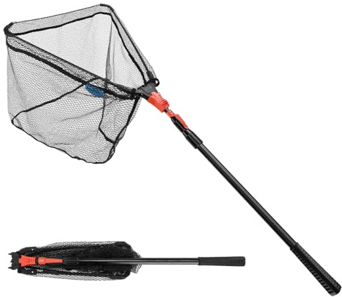 SAN LIKE Red de Pesca de 250 cm, Red de Nailon Duradera, Accesorio de Pesca para Adultos