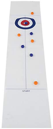 Hztyyier Juguete de Mesa de Curling de Mesa Compacta, Juego de Rizos de Tamaño Pequeño para Niños Adultos, Escritorio Simple para Colegas Cena