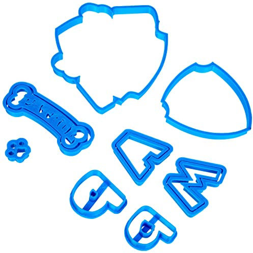 Cuticuter Paw Patrol Fondant-Ausstecher, Kunststoff, blau, 8x7x1.5 cm