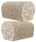 XIEHUZA Jacquard Stretch Armrest Covers, 1 Pair Armchair Covers with Twist Pins for Arms, Arm Covers Soft Polyester Arm Caps Non Slip Furniture Protector For Chair, Sofa, Couch (Khaki)