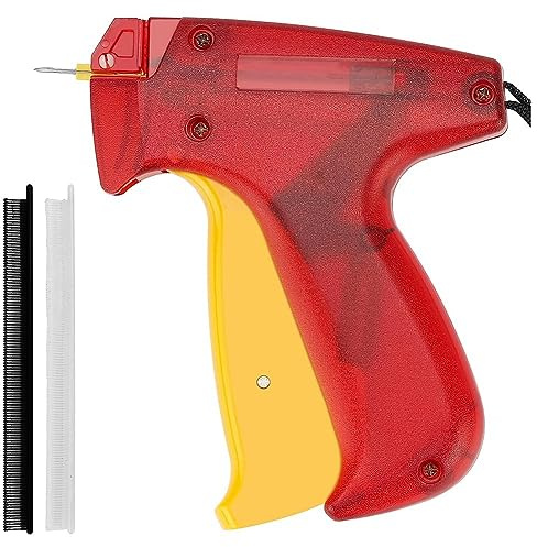 Gullermo Kit Pistola per Etichettatura, Strumento per Punto Fine Include Pistola per Etichettare I Vestiti, 1 Ago, 1 Elemento di Fissaggio Nero e 1 Elemento di Fissaggio Durevole e Facile da Us