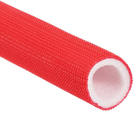 PATIKIL Tubo de Tuberías de 4.9 Pies, 1 Pieza de 1 Pulgada de Diámetro Interno, Aislamiento Térmico de Espuma Para Tuberías de Agua, Tuberías de Aire Acondicionado, Rojo