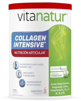 Vitanatur - Collagen Intensive duplo, Complemento Alimenticio con Ingredientes que Contribuyen a la Nutrición Articular, la Movilidad y Flexibilidad - 60 Dosis