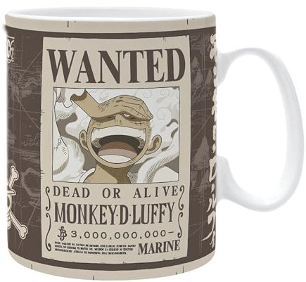 ABYSTYLE - ONE PIECE Mug Grand contenant Luffy Wanted