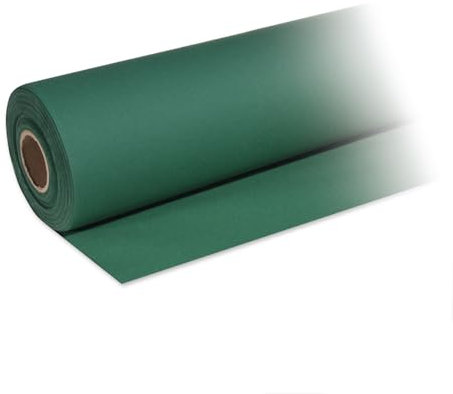 DeinPack 1 x Airlaid Tischdeckenrolle Dunkelgrün 25m x 1,2m - Hochwertige Tischdecke, Einfarbige Papiertischdecken Rolle - Ideal für Party, Hochzeit, Geburtstag, Deko & Events
