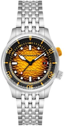 Spinnaker Bradner SP-5062 Montre automatique pour homme avec bracelet en acier inoxydable massif 42 mm, Bracelet