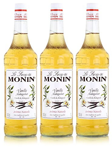 Monin Sirup Vanille, 1,0L 3er Pack