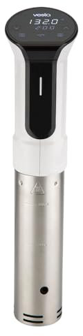 Vesta Precision Termocircolatore Domestico Imersa II SV82 ad Immersione per Cotture a Bassa Temperatura 1200W | Include l'app di controllo Wi-Fi | Volume massimo dell'acqua 30 litri (Bianco)