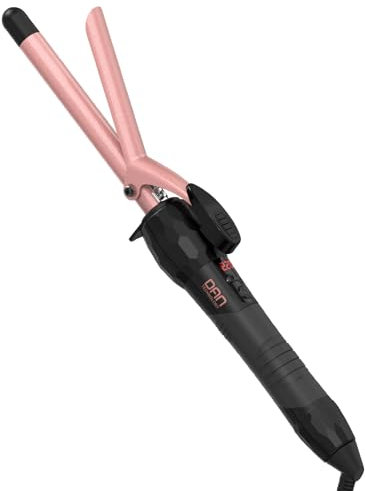 DAN Technology Curling Wand Curling Tongs Dual Voltage Hair Curling Wand Ceramic for Wave Curls Styling Tool with Adjustable Temperature Hair Curler with Glove (Rose Gold, 16mm=5/8 inch)
