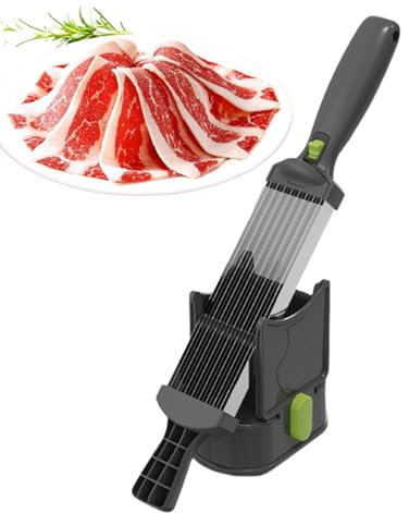 Cortadora Manual De Carne Para El Hogar, Cuchilla De Acero Inoxidable, Grosor Ajustable, Multifunción Para Cortar Carne En Rodajas, Carne Desmenuzada, Carne En Cubitos