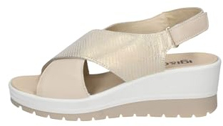 IGI&Co Donna Scarpe 7664744 Sandali con Zeppe in Pelle Beige 37