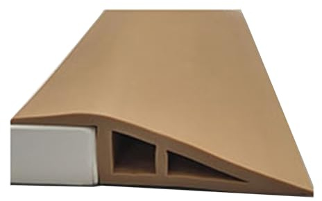 HAGJII Pvc övergångsprofil Självhäftande Universell Multifunktionell Matta övergångslist För HöJdskillnader Självhäftande Täcklist(3-5MM(3.5CM)_BROWN)