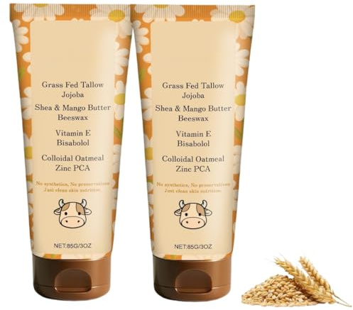 Bálsamo Reconstructor de Barrera, Crema Corporal de Sebo de Avena Coloidal, nutre y repara profundamente la piel, ideal para el cuidado diario y la hidratación.