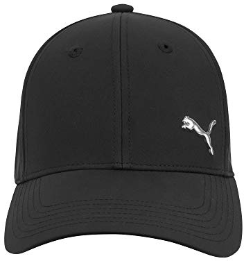 PUMA Berretto Elasticizzato Cappellino da Baseball, Nero/Argento, S Unisex-Adulto