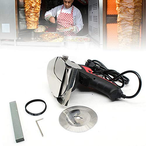 Futchoy Couteau à kebab, couteau à kebab, couteau gyroscopique, couteau électrique, professionnel, pour kebab, gyroscopie, 80 W