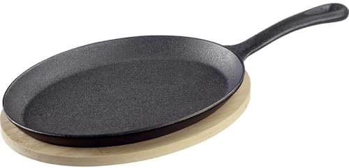 Westmark Padella in ghisa Tapas + Friends – padella grande in ghisa, per tutti i tipi di fornelli, induzione o grill, padella in ghisa incl. sottopentola – ferro, 500 ml