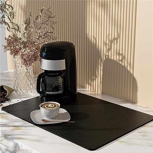 newgulzar Kaffeemaschine Abtropfmatte, 40 x 50cm Saugfähige Abtropfmatte, Schnelltrocknend, Anti-Rutsch Silikonmatte, für Kaffeemaschine, Küche, Spüle