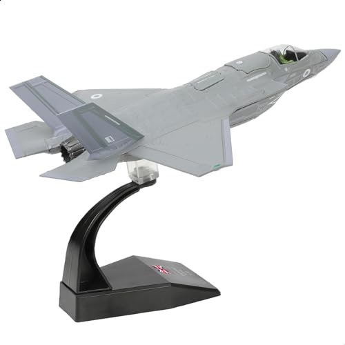 NUOTIE F-35B Lightning II 1:72 Fighter Modellbausatz Royal Air Force Druckguss Flugzeugmodell mit Halterung, Geschenk für Militärpiloten (F-35B 138EAW)