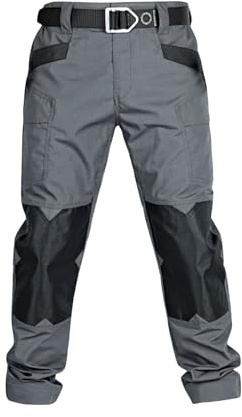 Pantalon Trekking Hombre Trekking Verano Trabajo Pantalón Militar Senderismo Tallas Grandes Pantalones con Bolsillos Camuflaje Ropa De Caza para Hombre Amazón Compras Gris M