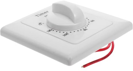 HOMSFOU Temporizadores De Interruptor De Control De Tiempo Para Enchufes Eléctricos Temporizador Mecánico De Interior Temporizadores De Lámpara De Cuenta Regresiva Temporizador De Enchufe