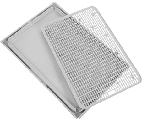 UKCOCO Tapis de Litière Chat Double Couche Modulable Antidérapant Surface Étendue Contrôle des Grains Protège Sols Meubles