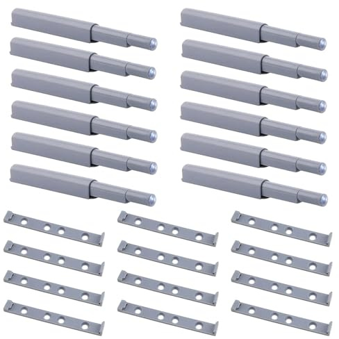 Sekfpnk 12 unidades de apertura de puerta, amortiguador para puerta de armario, reduce el ruido y las vibraciones, adecuado para puertas de armarios, puertas ocultas, cajones, etc