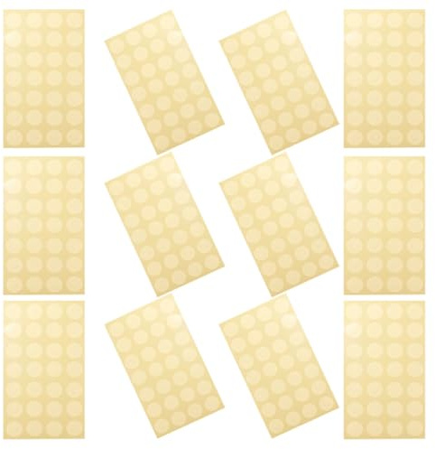 FENICAL Self-Adhesive Hole Reinforcement Stickers for Loose-Leaf Paper, Binder Ring Hole Punch Protectors, 12 Sheets (3 Packs) for Office, School, and Home Use