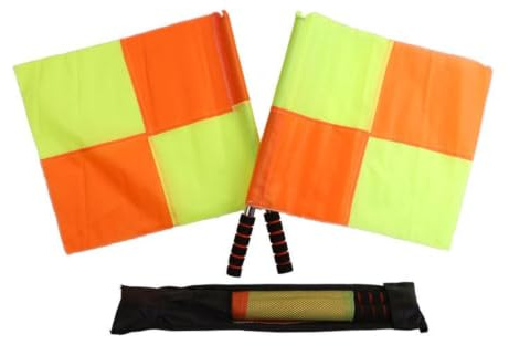 Bandiera per arbitro, 40 x 45,8 cm, prestazioni affidabili, da campo leggeri con facilità, bandiera per guardalinee sportivo, per giochi al chiuso e all'aperto, partite di calcio, hockey