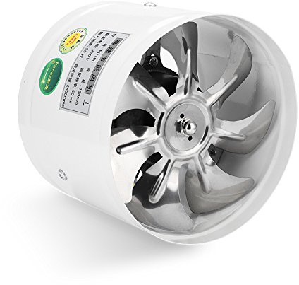 7” 50W 220V Montaggio a Parete Ventilatori di Scarico Ventola di Aerazione Ventola Ventilazione Interna Dispositivo Scarico Soffiante Silenzioso per Casa Bagno Cucina Box Auto Condotto Dell'aria