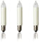 hellum Ersatzbirnen für Lichterbogen, 3 Stück 12V 3W klein-Schaftkerzen für Schwibbogen, für Ersatz-Kerzen Lichterketten innen und außen mit 20 Brennstellen, ø10mm E10/ 12V/ 3W/ 22Lumen 933031