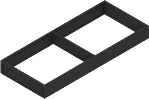 Blum AMBIA-LINE Schubladen-Organizer aus pulverbeschichtetem Stahl | ideal geeignet für den Einsatz in Küche, Bad & Wohnbereich | modular erweiterbar | 47×20×5 cm | mit Magnetplatte | Carbonschwarz