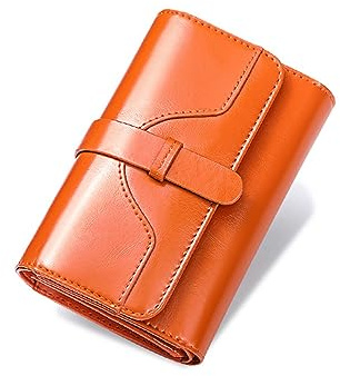 Geldbörse Damen PU Leder Portemonnaie Damen Viele Fächer Geldbeutel mit Reißverschluss Münzfach Brieftasche Geldtasche mit 8 Kartenfächer Geschenke für Mädchen