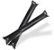 FUN FAN LINE - Pack 25 Pares de Aplaudidores hinchables de plástico Reutilizables. Accesorios de cotillón ruidosos para Fiestas y animación Deportiva. (Negro)